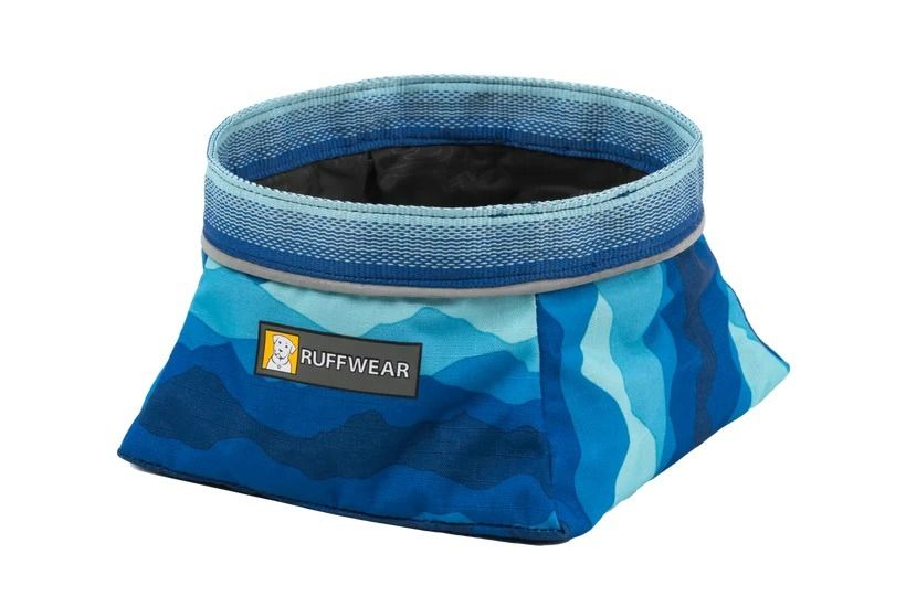Ruffwear Quencher Cinch Top Packable Dog Bowl - Coastal Mountain Medium - Shopivet.com