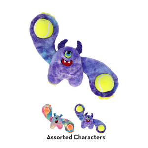Kong Woozles Monster Squeaker Plush Dog Toy - Medium