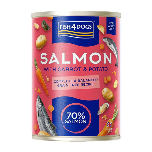Fish4dogs Finest Complete Salmon with Carrot & Potato Wet Dog Food 395g - 395g