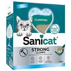 Sanicat Strong Clumps, Baby Powder 10 KG - Shopivet.com