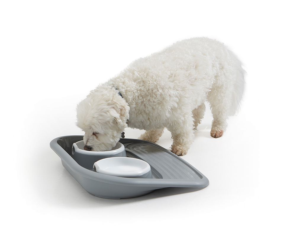 Savic Butler Cat & Dog Food Tray - GREY - Shopivet.com