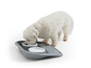 Savic Butler Cat & Dog Food Tray - GREY - Shopivet.com
