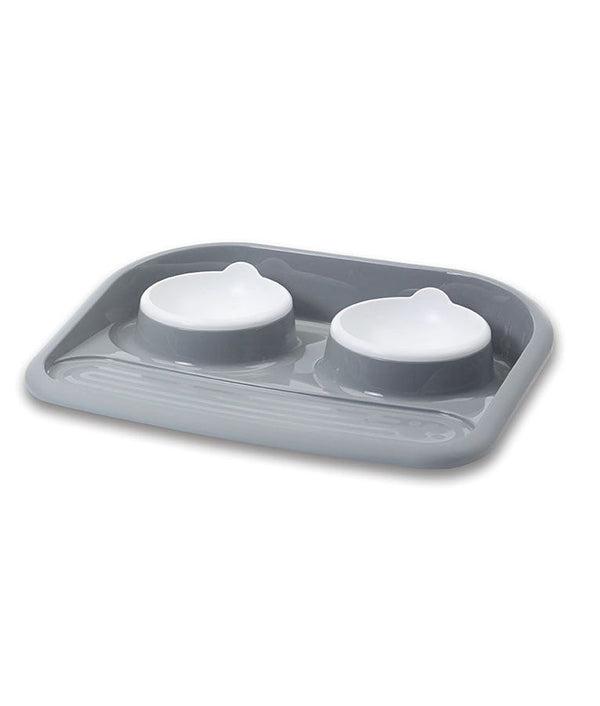 Savic Butler Cat & Dog Food Tray - GREY - Shopivet.com