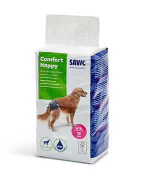 Savic Comfort Nappy Disposable Dog Diaper - SIZE 4 - Shopivet.com
