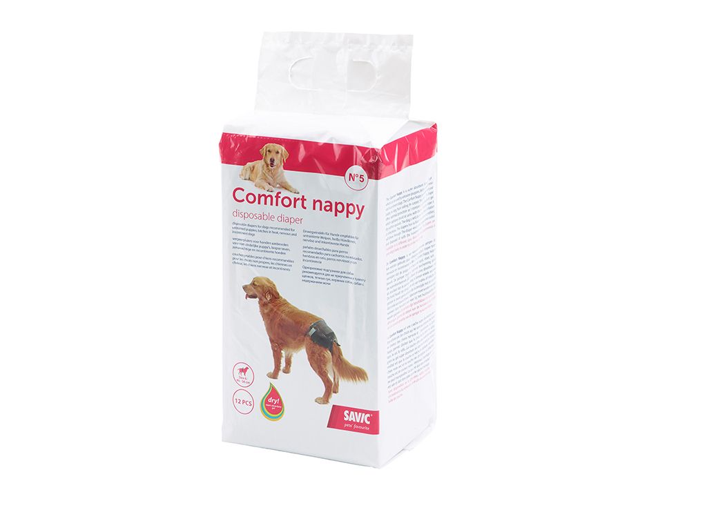 Savic Comfort Nappy Disposable Dog Diaper - SIZE 5 - Shopivet.com