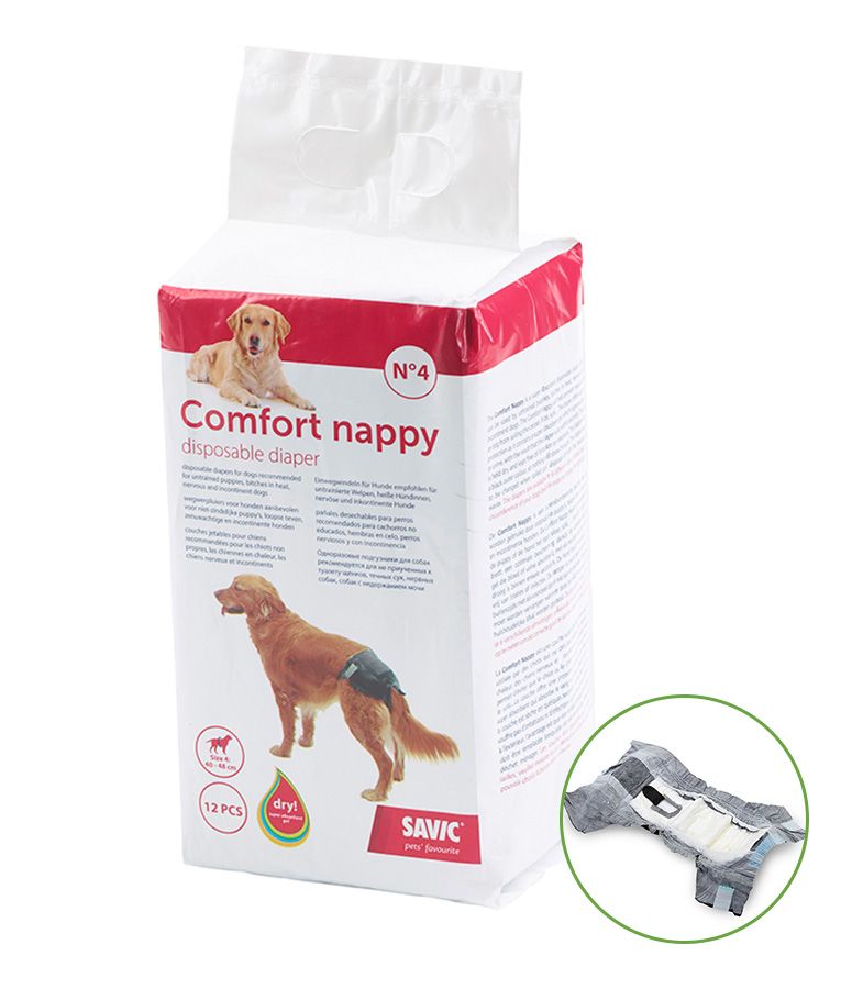 Savic Comfort Nappy Disposable Dog Diaper - SIZE 6 - Shopivet.com