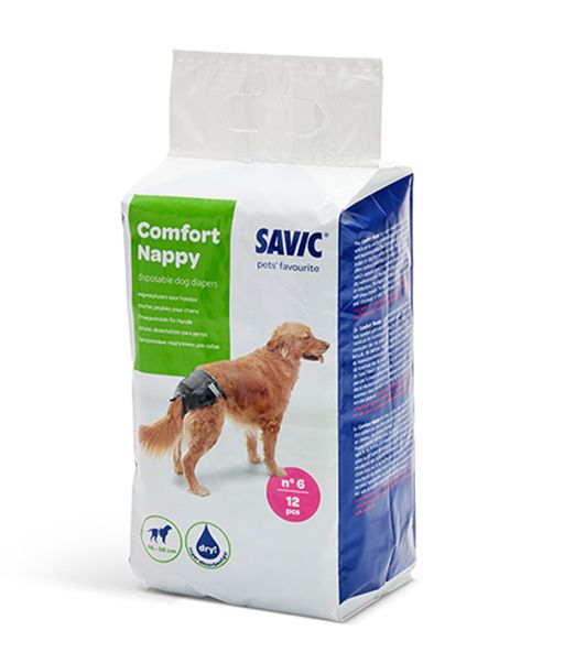 Savic Comfort Nappy Disposable Dog Diaper - SIZE 6 - Shopivet.com