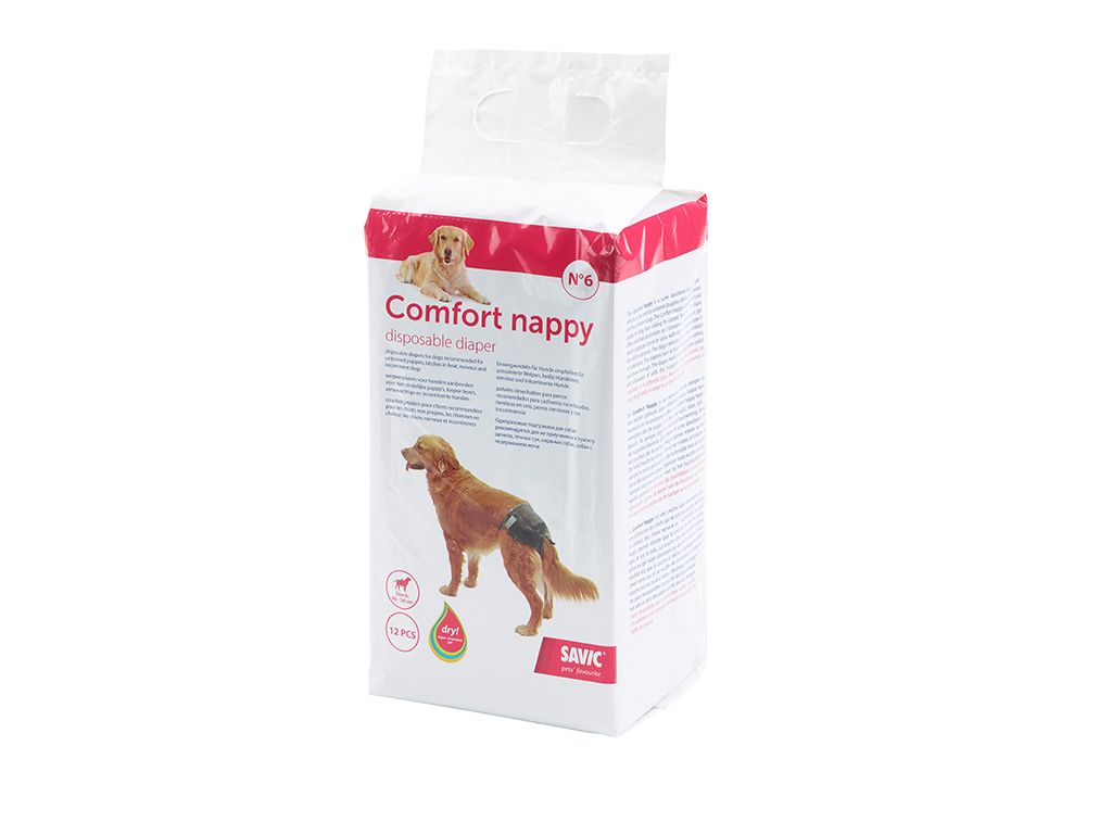 Savic Comfort Nappy Disposable Dog Diaper - SIZE 6 - Shopivet.com