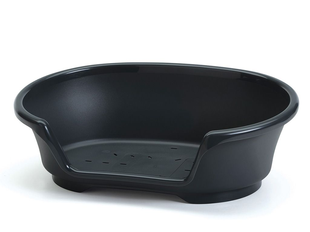 Savic Cosy Air Plastic Dog Bed - BLACK 38CM - Shopivet.com