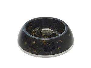 Savic Delice Dog Bowl Marble - Black/Gold 0.6l - Shopivet.com