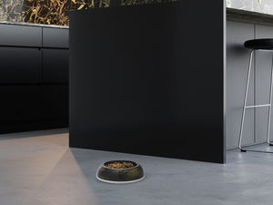 Savic Delice Dog Bowl Marble - Black/Gold 1.2l - Shopivet.com