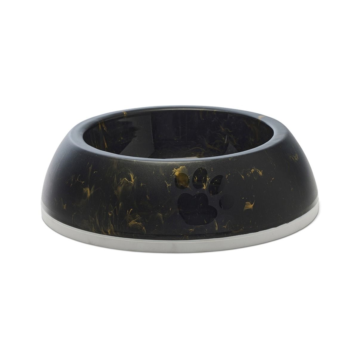 Savic Delice Dog Bowl Marble - Black/Gold 1.2l - Shopivet.com