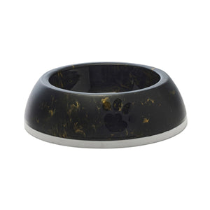 Savic Delice Dog Bowl Marble - Black/Gold 1.2l - Shopivet.com