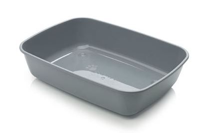 Savic Iriz Cat Litter Tray - GREY 42CM - Shopivet.com