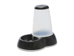 Savic Loop Pet Food Store Dispenser Marble - Black/Gold 3.0l - Shopivet.com