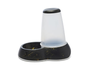 Savic Loop Pet Food Store Dispenser Marble - Black/Gold 3.0l - Shopivet.com