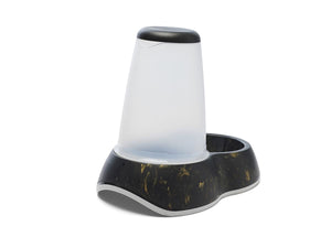 Savic Loop Pet Food Store Dispenser Marble - Black/Gold 3.0l - Shopivet.com