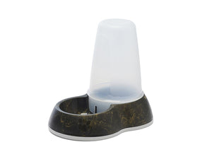 Savic Loop Pet Water Store Dispenser Marble - Black/Gold 1.5l - Shopivet.com