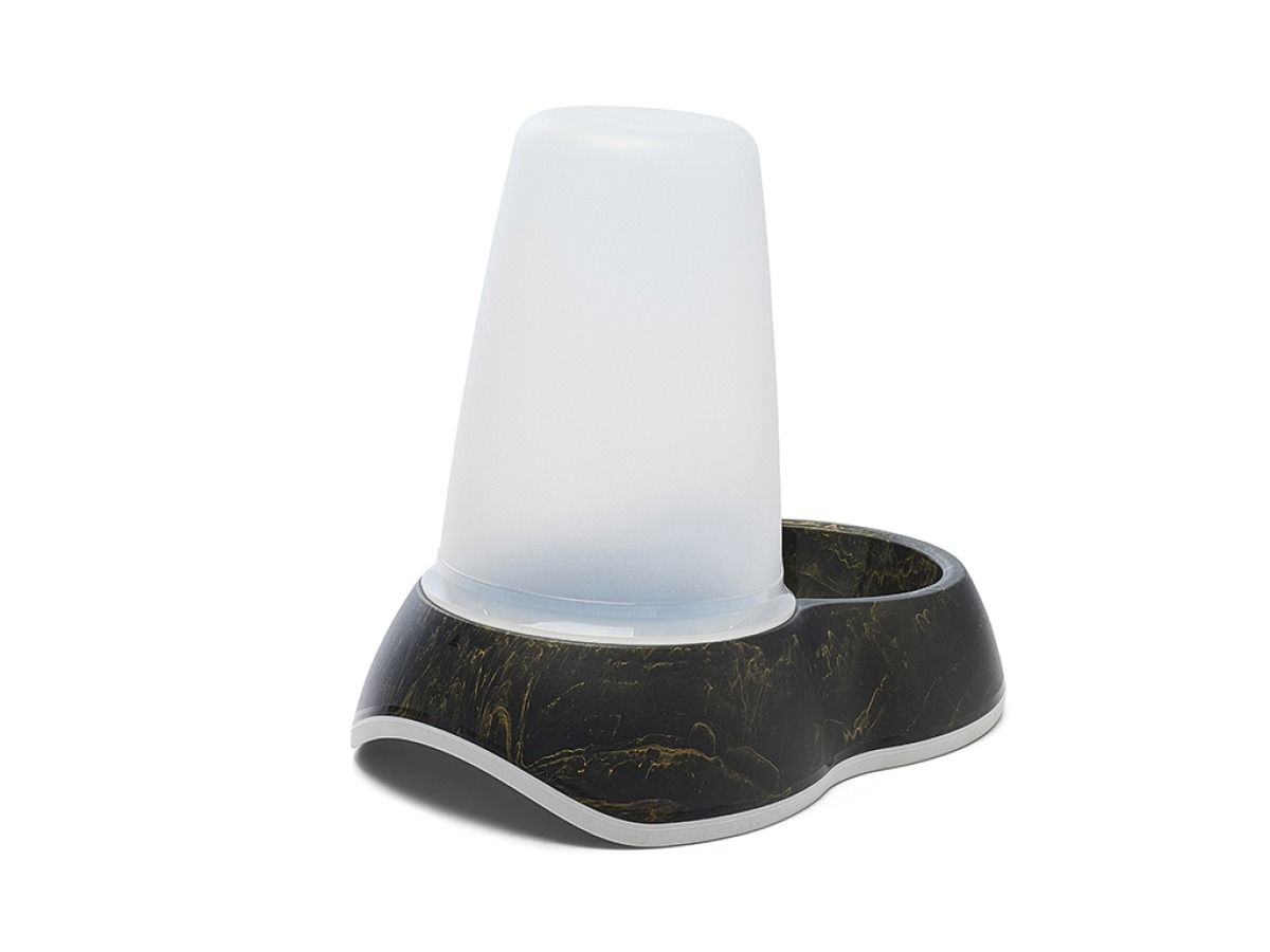 Savic Loop Pet Water Store Dispenser Marble - Black/Gold 1.5l - Shopivet.com