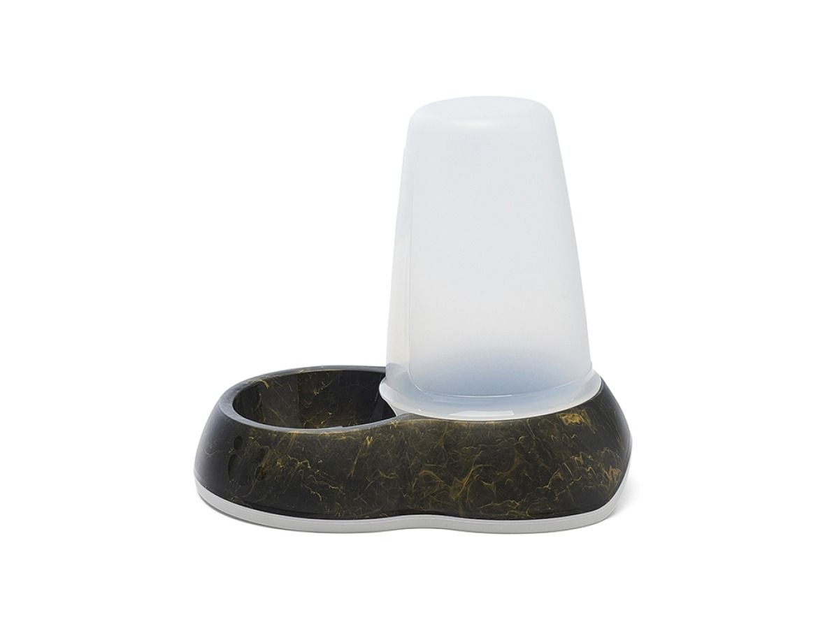 Savic Loop Pet Water Store Dispenser Marble - Black/Gold 3.0l - Shopivet.com