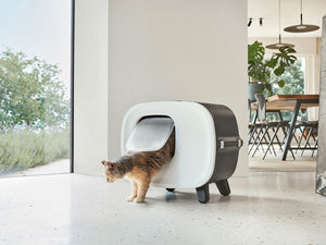 Savic Mira De Lux Toilet Home Cat Litter Box - Anthracite - Shopivet.com