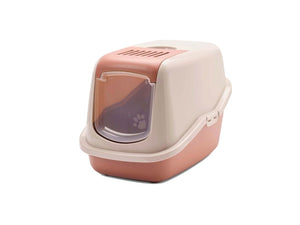 Savic Nestor Cat Toilet Home - Pink/Red - Shopivet.com