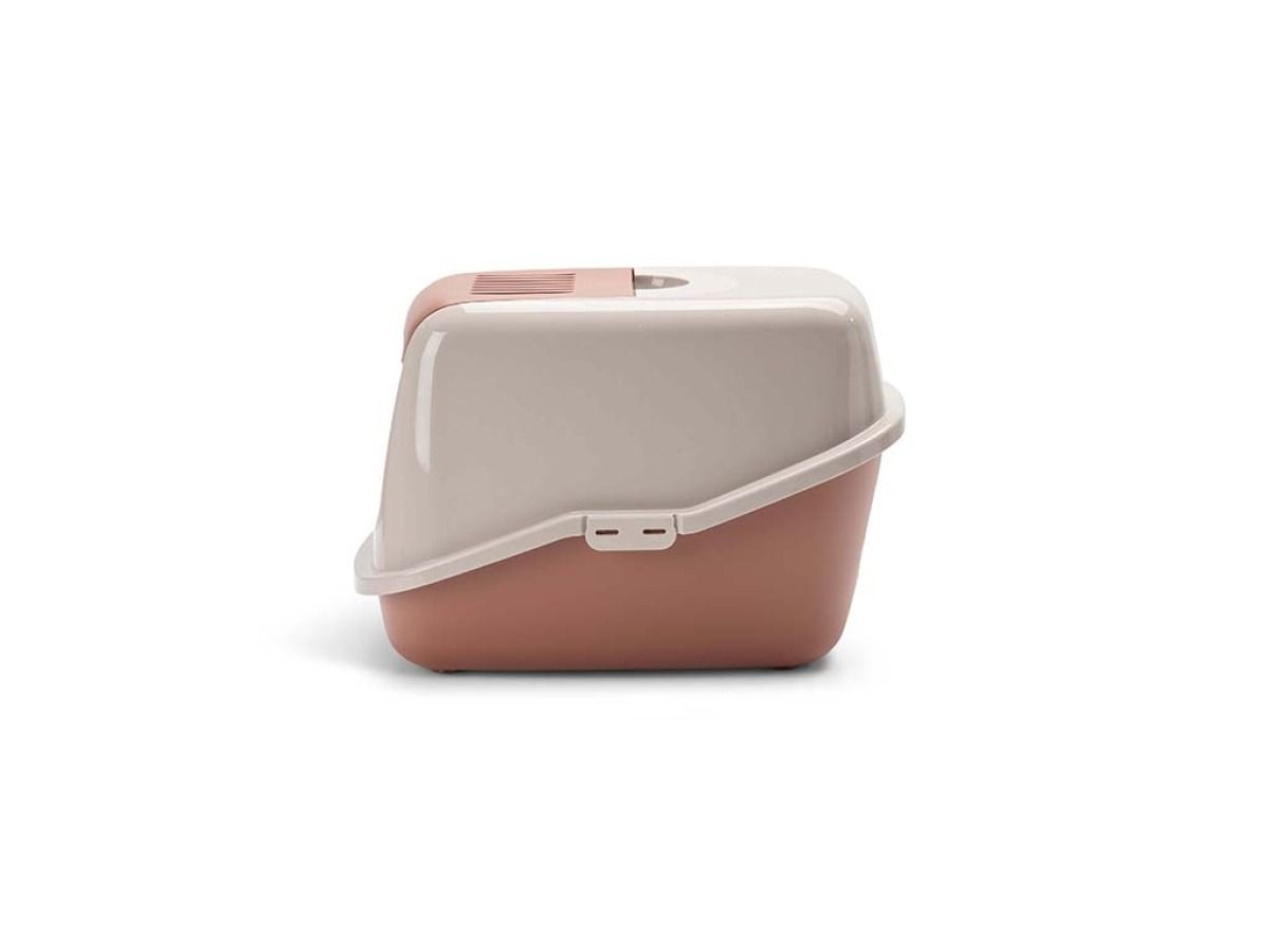 Savic Nestor Cat Toilet Home - Pink/Red - Shopivet.com