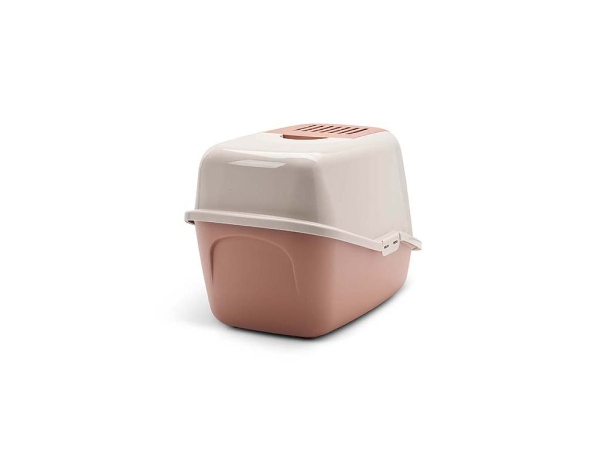 Savic Nestor Cat Toilet Home - Pink/Red - Shopivet.com