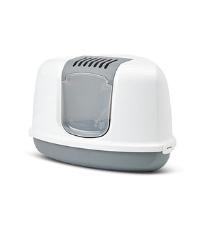 Savic Nestor Corner Cat Toilet Home - BLUE STONE - Shopivet.com
