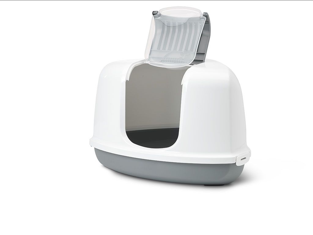 Savic Nestor Corner Cat Toilet Home - BLUE STONE - Shopivet.com