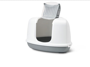 Savic Nestor Corner Cat Toilet Home - BLUE STONE - Shopivet.com