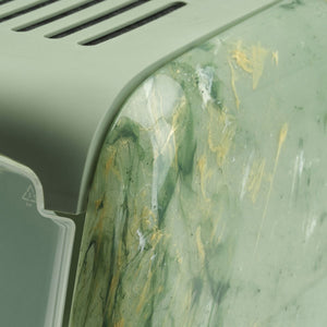 Savic Nestor Toilet Home Cat Litter Box Marble - Amazon Green/Botanical Green - Shopivet.com