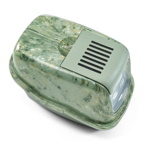 Savic Nestor Toilet Home Cat Litter Box Marble - Amazon Green/Botanical Green - Shopivet.com