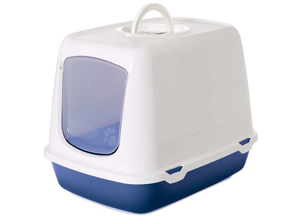 Savic Oscar Cat Toilet Home - BLUE STONE - Shopivet.com