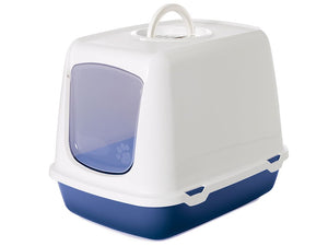 Savic Oscar Cat Toilet Home - BLUE STONE - Shopivet.com