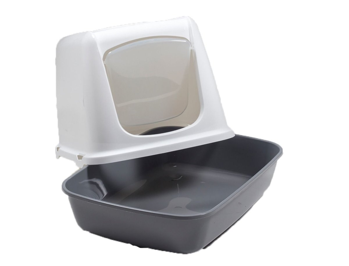 Savic Oscar Cat Toilet Home - DARK BLUE - Shopivet.com