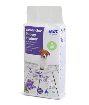 Savic Puppy Trainer Lavender Puppy Training Pads Medium 30pcs - Medium - Shopivet.com