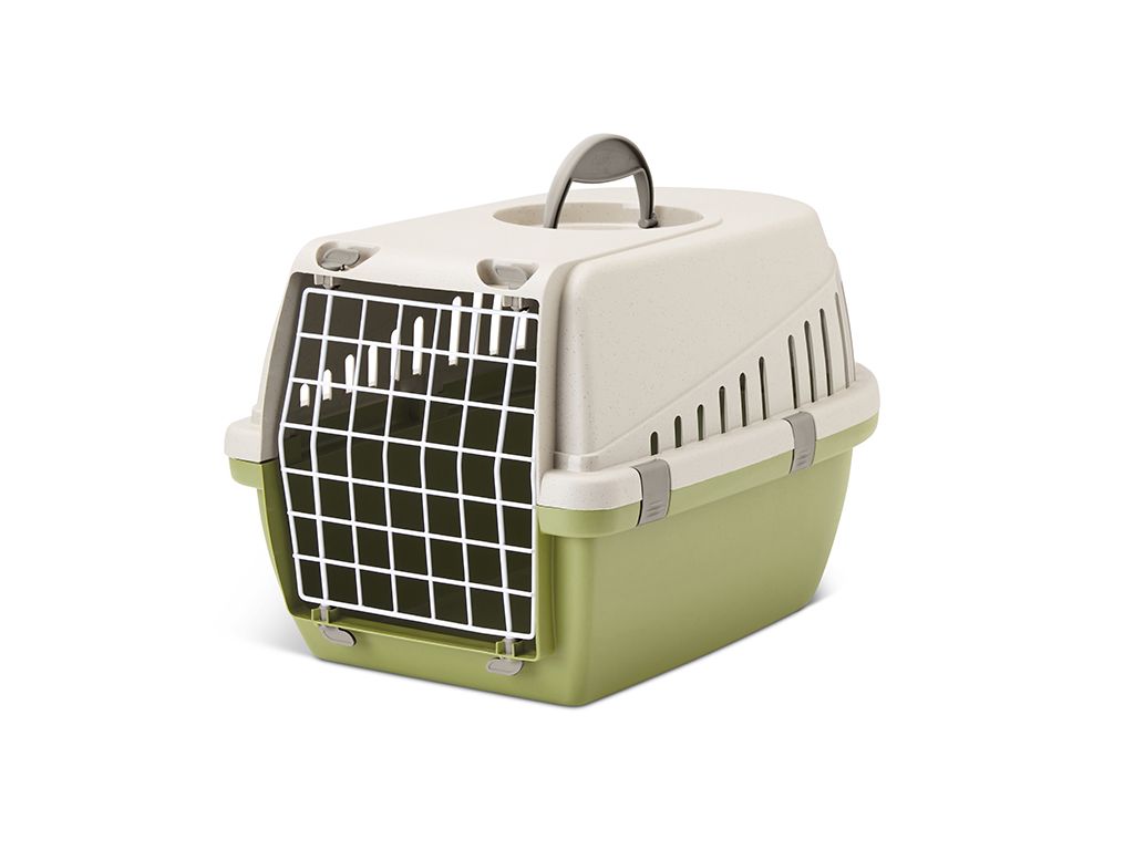 Savic Trotter 1 Happy Planet Pet Transport Box - GREEN 1 - Shopivet.com