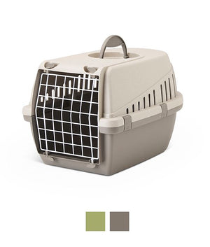 Savic Trotter 1 Happy Planet Pet Transport Box - GREEN 1 - Shopivet.com