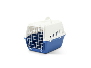Savic Trotter Pet Transport Box - White/Nordic Blue 1 - Shopivet.com