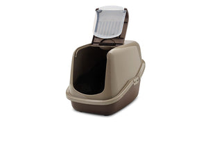 Savic Nestor Cat Toilet Home - CHOCOLATE BROWN