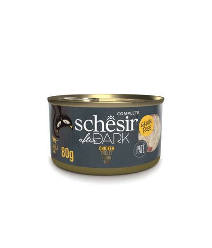 Schesir After Dark Patè For Cat - Chicken 80g (Min Order - 12 Cans) - Shopivet.com