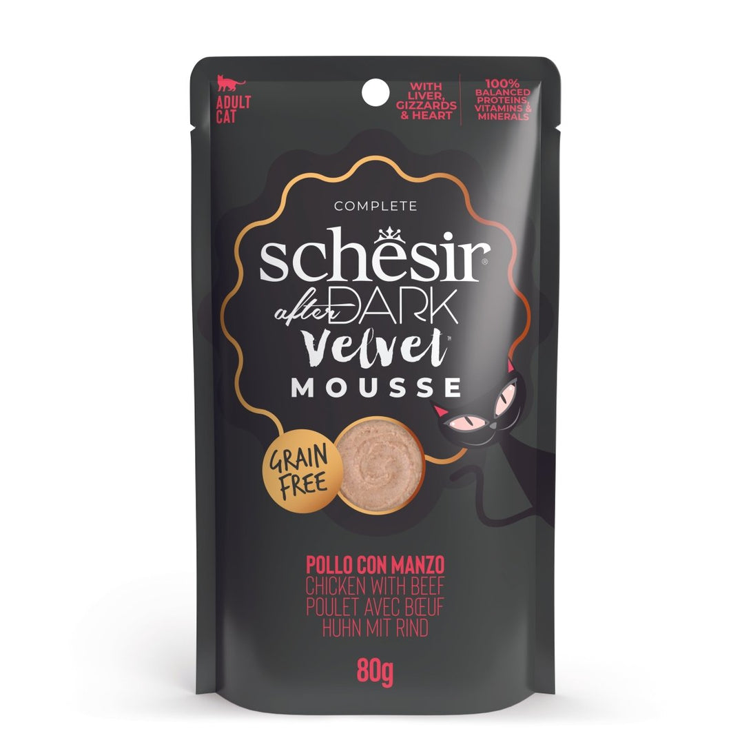 Schesir After Dark Velvet Mousse For Cat - Shopivet.com