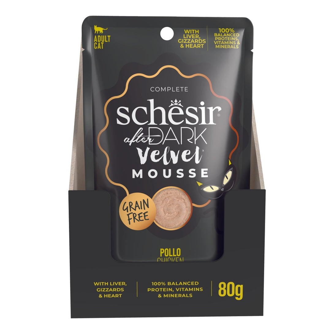 Schesir After Dark Velvet Mousse For Cat - Shopivet.com