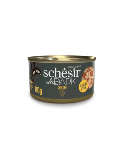 Schesir After Dark Wholefood In Broth For Cat - Chicken 80g (Min Order - 12 Cans) - Shopivet.com