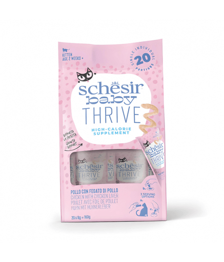 Schesir Baby Thrive Mousse Kitten - Chicken 160g (20x8g) - Shopivet.com