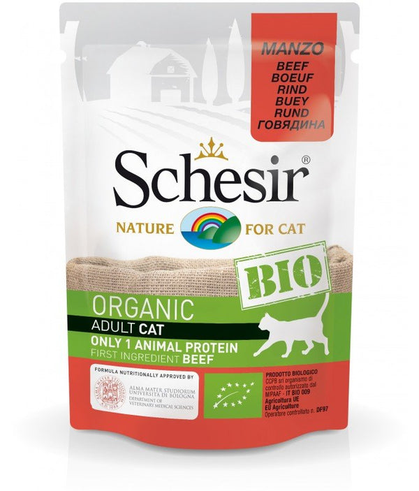 Schesir Bio Beef For Cats 85g (Min Order 16pcs) - Shopivet.com