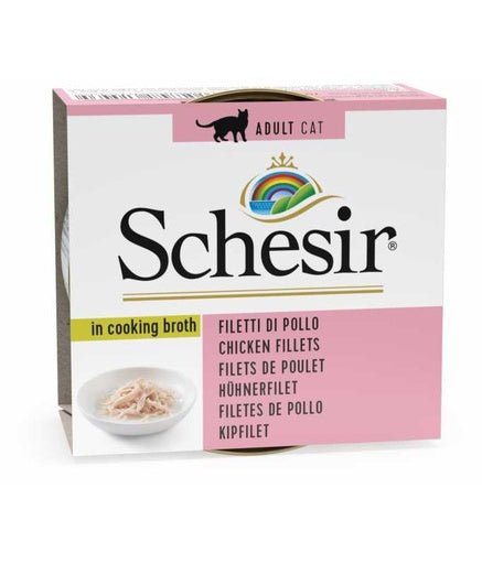 Schesir Cat Can Broth - Wet Food Chicken - (Min Order 70g - 14pcs)[Weight - 70g] - Shopivet.com