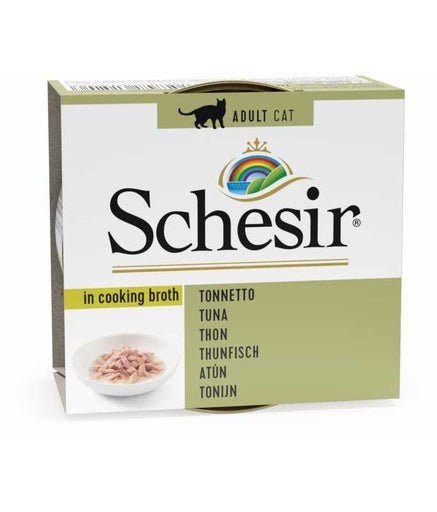 Schesir Cat Can Broth - Wet Food Tuna - (Min Order 70g - 14pcs)[Weight - 70g] - Shopivet.com