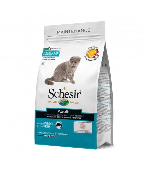 Schesir Cat Dry Food Maintenance with Fish - Adult 10kg - Shopivet.com